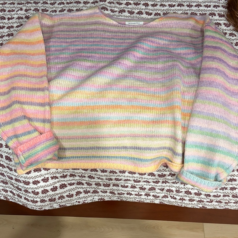 Wishlist Pastel Striped Sweater